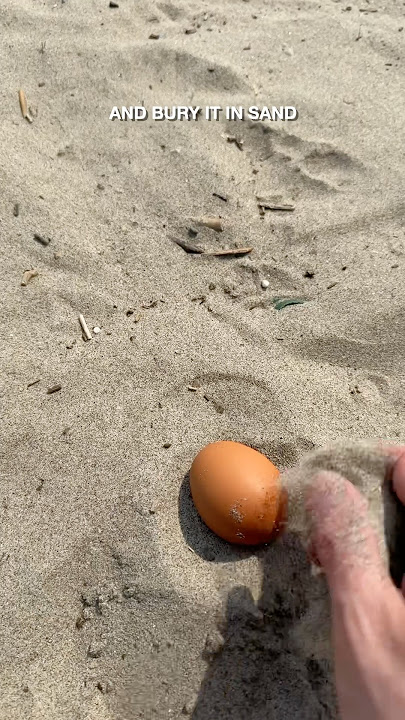 Cooking with Sand #egg #hardboiledeggs