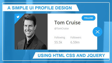 Simple UI Profile Card Design Using HTML & CSS - UI Card Design - Profile Card Design