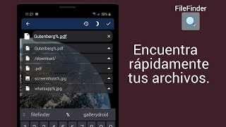 File Finder (plugin de GalleryDroid) - Encuentra rápidamente tus archivos en Android screenshot 3