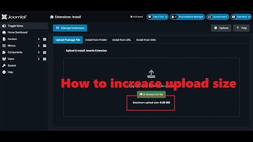 How to increase upload size in Joomla for extension upload limits using XAMPP or localhost