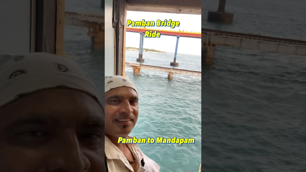 Pamban to Mandapam Train Ride | Pamban Bridge | Tamil Nadu | #incredibleindia #travel