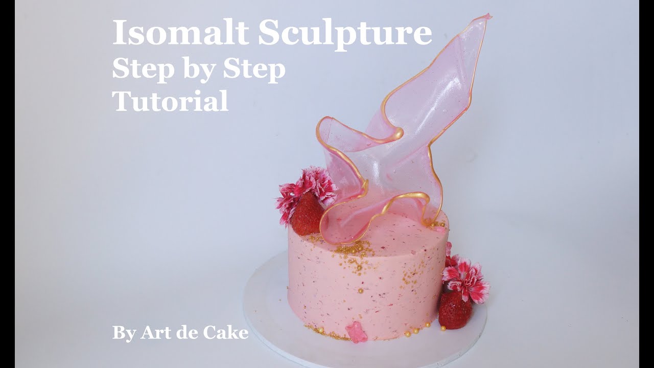 Isomalt sculpture tutorial - step by step guide on how to make an Isomalt  feature for your cake 