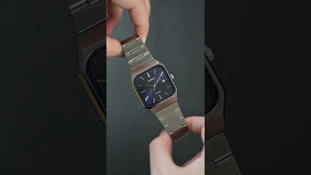 Đồng Hồ Casio MTP-B185D-2A1VDF - Mặt Vuông Xanh Dương Trẻ Trung !