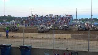 Monroe, Michigan County Fair 2017 Demolition Derby Feature