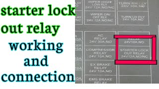 Starter lock out relay.