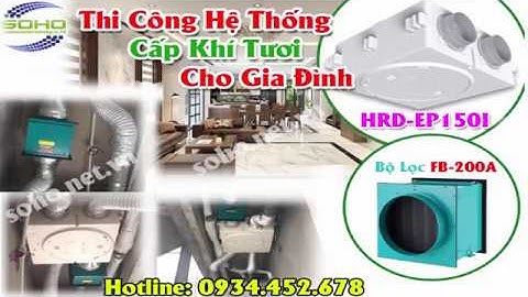 Thi công quạt cấp gió tươi hồi nhiệt Himpel