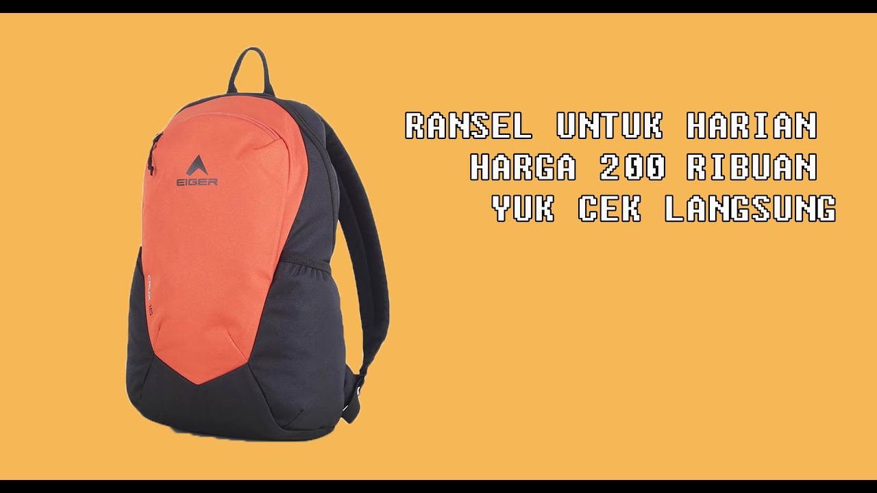 Tas Ransel Eiger Crux 16 - Review tas 