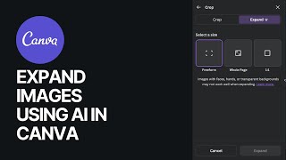 How To Expand Images and Photos Using AI in Canva? 🖼↕️↔️