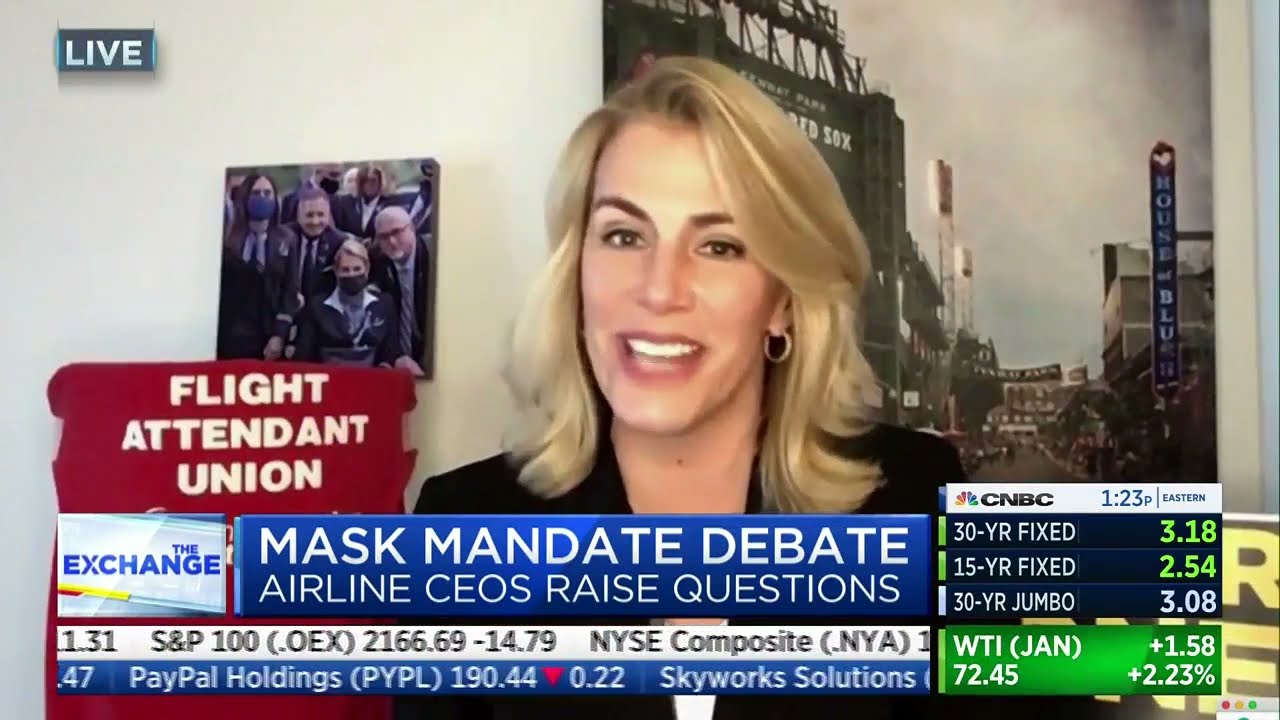 AFA on CNBC: Mask Mandate Debate; Airline CEOs Raise Questions