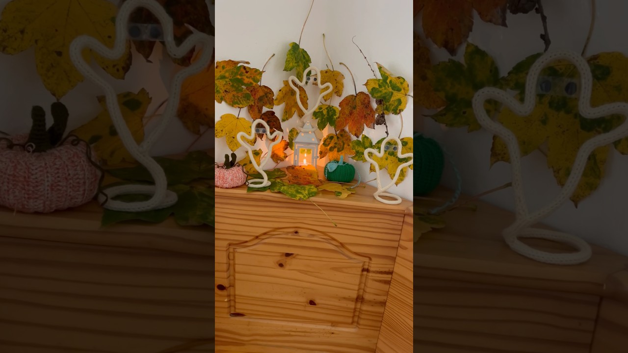 Geist aus Strickwolle | Halloween | Deko
