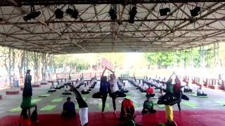 Demonstration  of yoga by #Himveers at BTC ITBP, Bhanu, Haryana