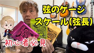 弦のゲージ・スケール(弦長)について [エレキギターワンポイントレッスン]