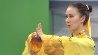 Ju Wenxin's 1st place taiji  14th All China Games: Wushu Taolu