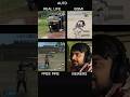 REAL LIFE VS PUBG  VS FREE FIRE #pubgmobile #bgmi #freefire
