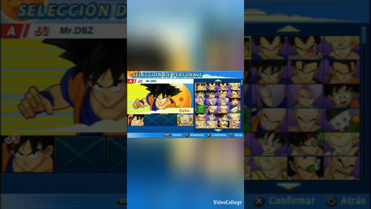 Dragon Ball Z Tenkaichi Tag Team Characters/Stage Select 