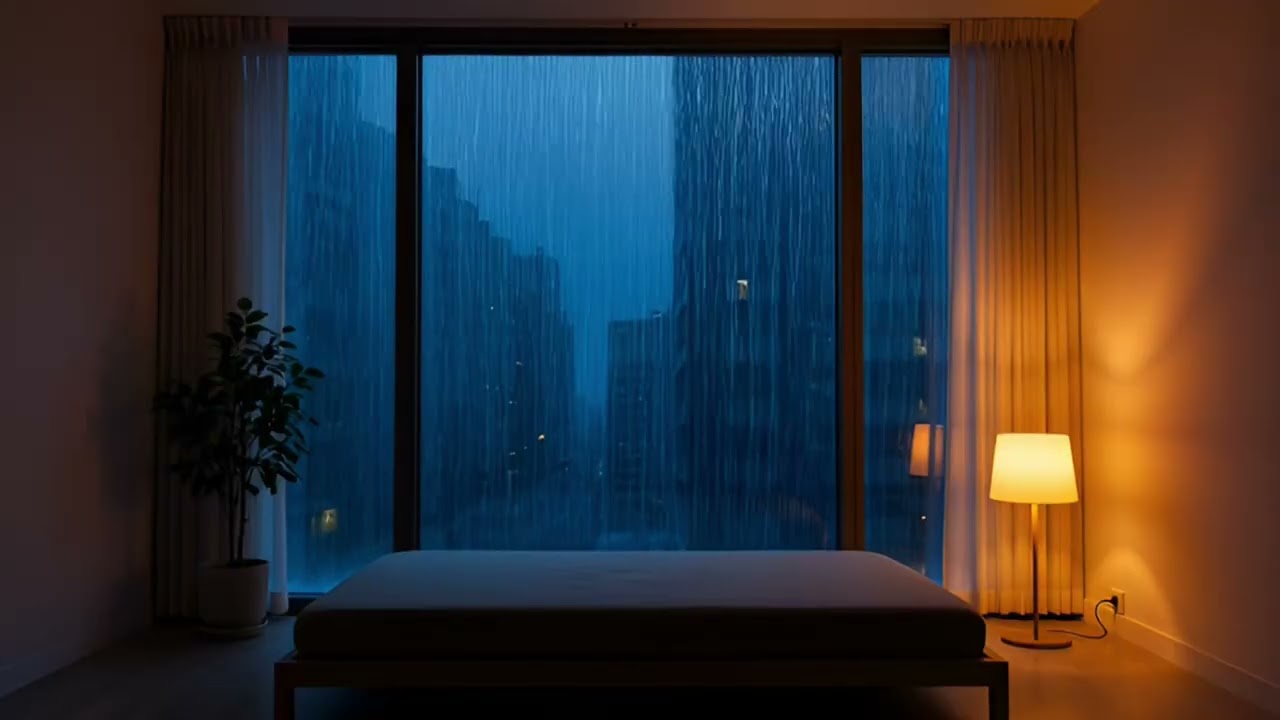 Ultimate Rain Sounds for Insomnia 🌧️ Heavy Rain All Night
