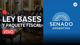 🔴Cuarta jornada en el Senado para debatir el proyecto de Ley Bases