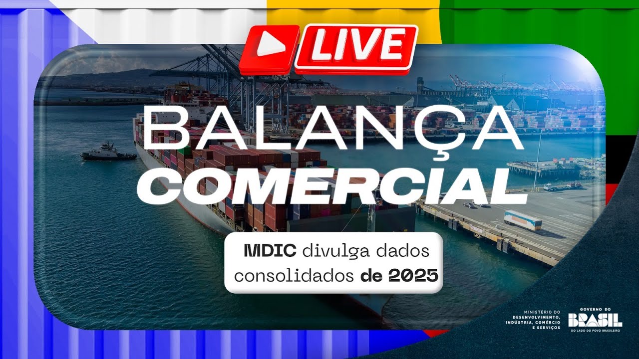 Divulgação dos resultados da Balança Comercial do ano de 2025