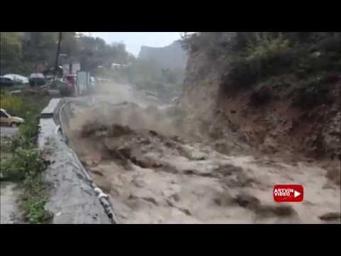 Artvin'de yaşanan sel felaketi görüntüleri