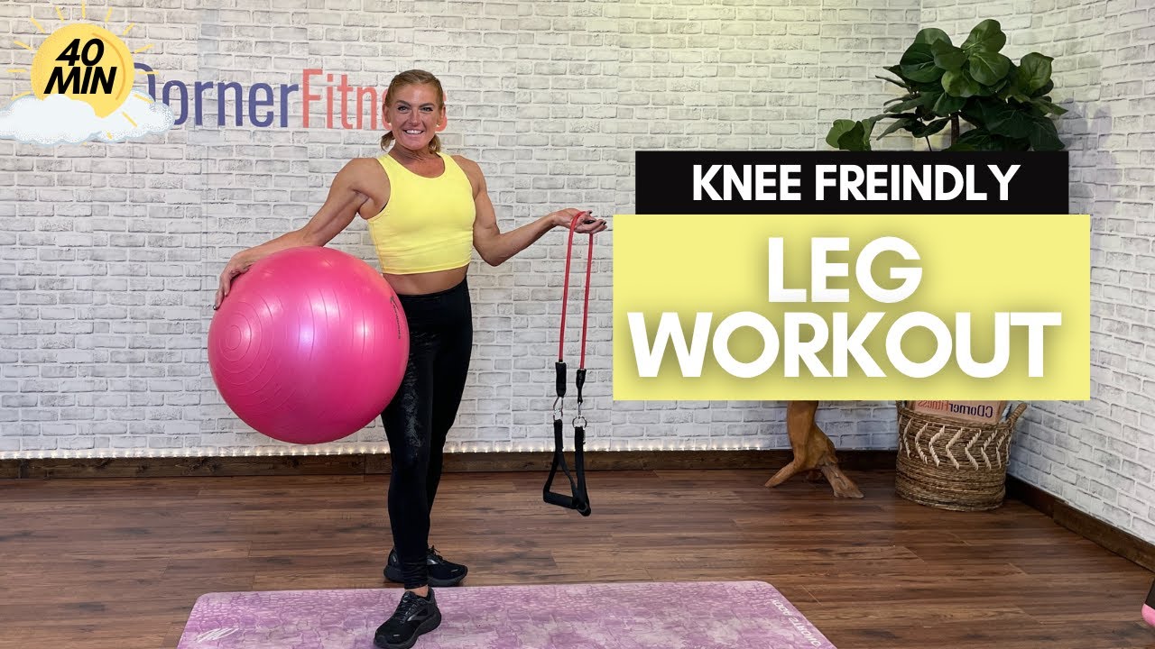 Low Impact Leg Day Workout For All Fitness Levels - 40 Minute Knee ...
