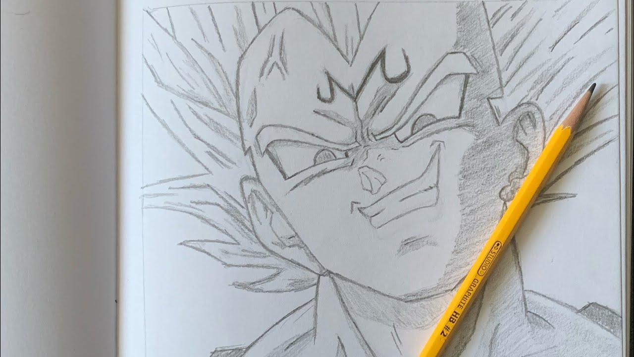 DRAWING MAJIN VEGETA!!! | DRAGON BALL Z | Pencil sketch 29 ...