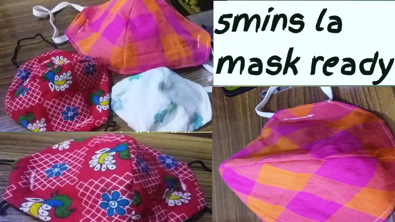 How to cut and sew a Face Mask Homemade face mask Mask tutorial