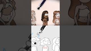 MERMAID&#39;S STORY! Animatic Comparison (Animation Meme) #boyanddragon #shorts