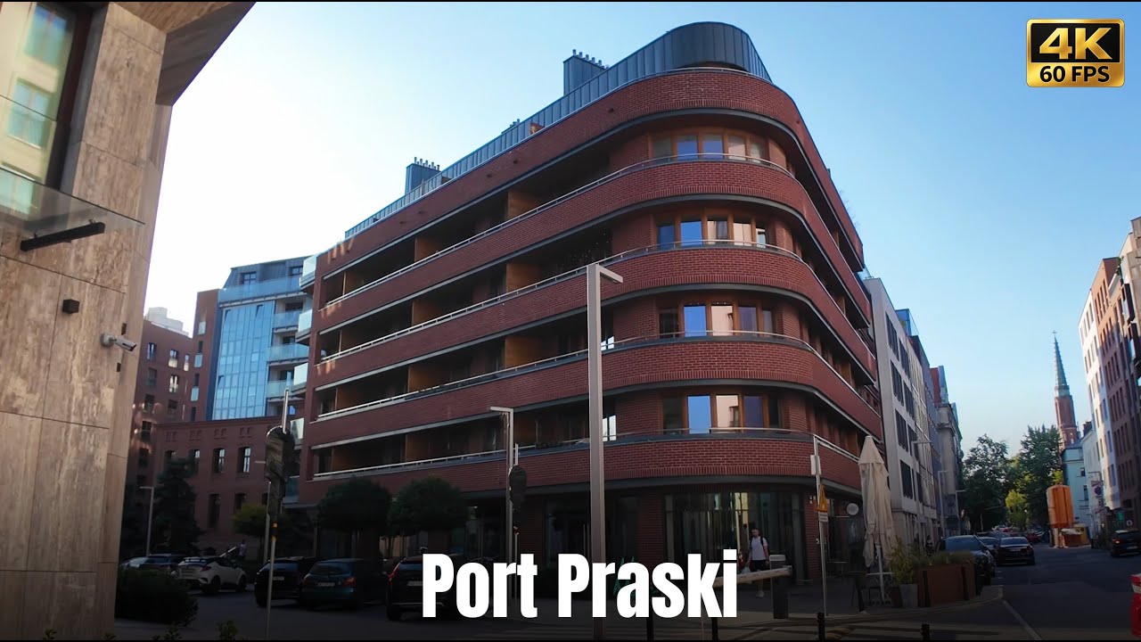 Port Praski Estate, Warsaw, Poland | Silent Walking Tour [4K]