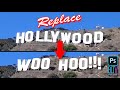 Photoshop: Replace the HOLLYWOOD Sign with Your Own Text!