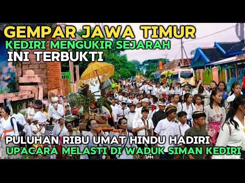 KEDIRI VIRAL! gelar acara Melasti puluhan ribu umat Hindu berdatangan di waduk Siman Kediri