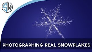 Photographing real snowflakes