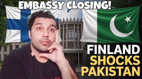 “Pakistan 🇵🇰 Ke Liye BAD NEWS!Finland 🇫🇮 Embassy Abruptly CLOSED | Real Reason Finally OUT!”