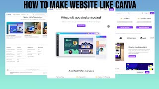 How To Make Website Like Canva | HTML and CSS Projects