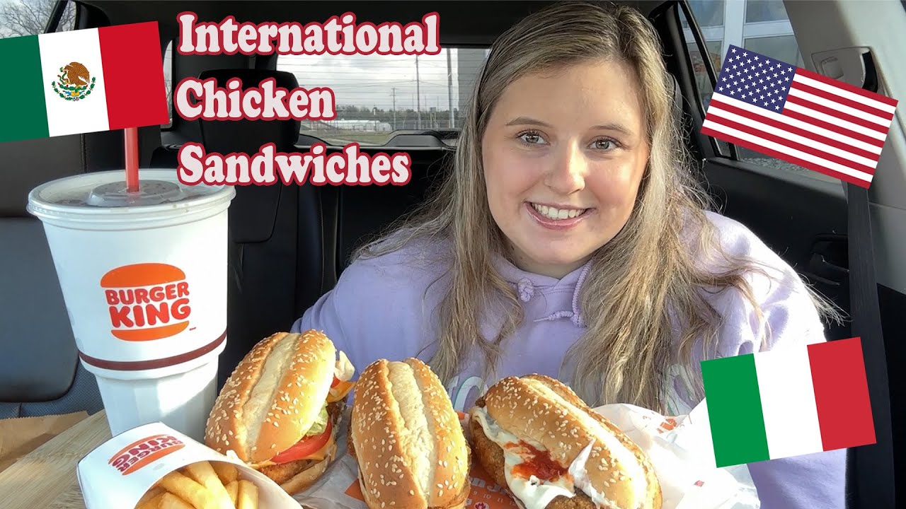 Burger Kings NEW International Chicken Sandwich Menu