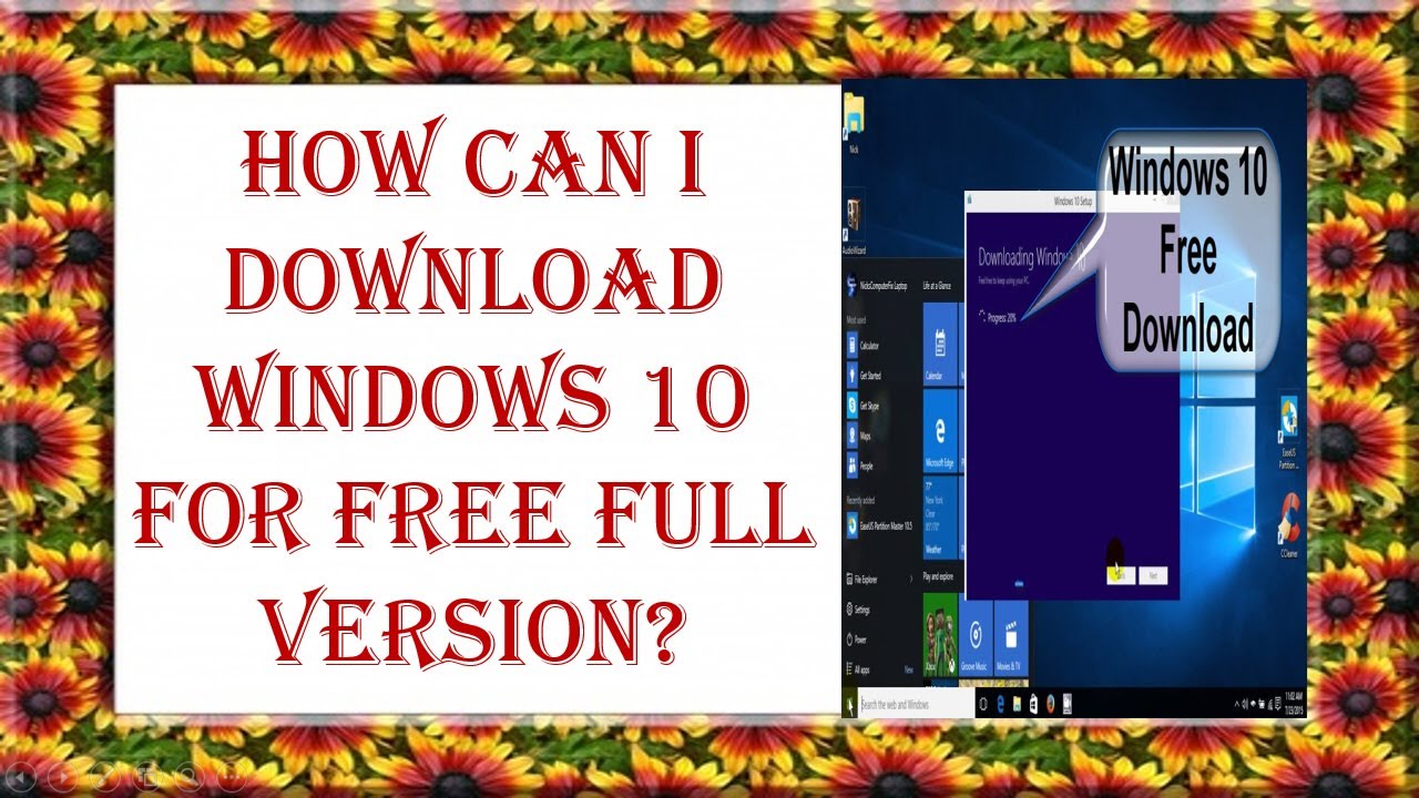 How can I download Windows 10 for free full version? - YouTube