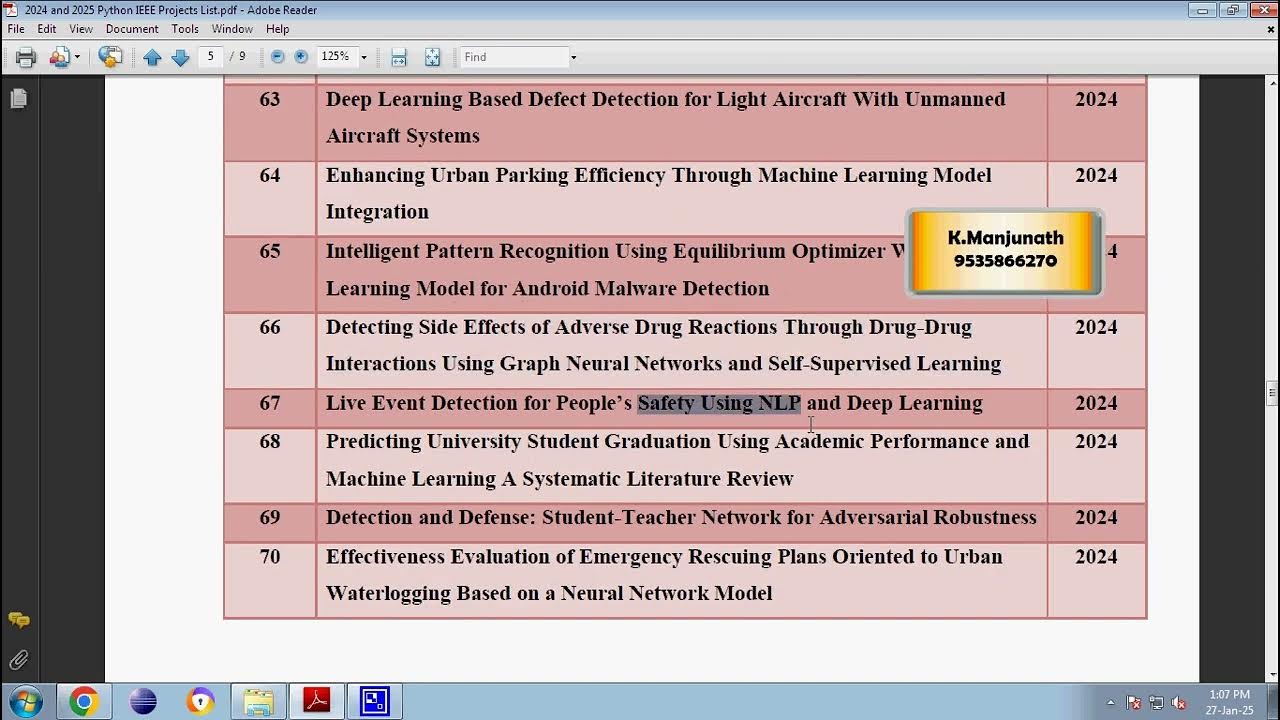2024 and 2025 IEEE Python Projects - YouTube