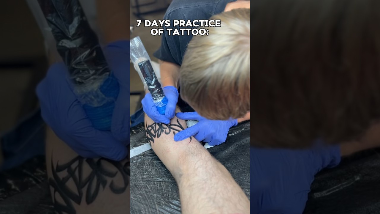 graffiti artists first tattoo ⚡️ 