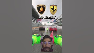 Lamborghini Vs Ferrari who is faster #yt #shorts#lamborghini #ferrari#automobile#viralshort  #racing