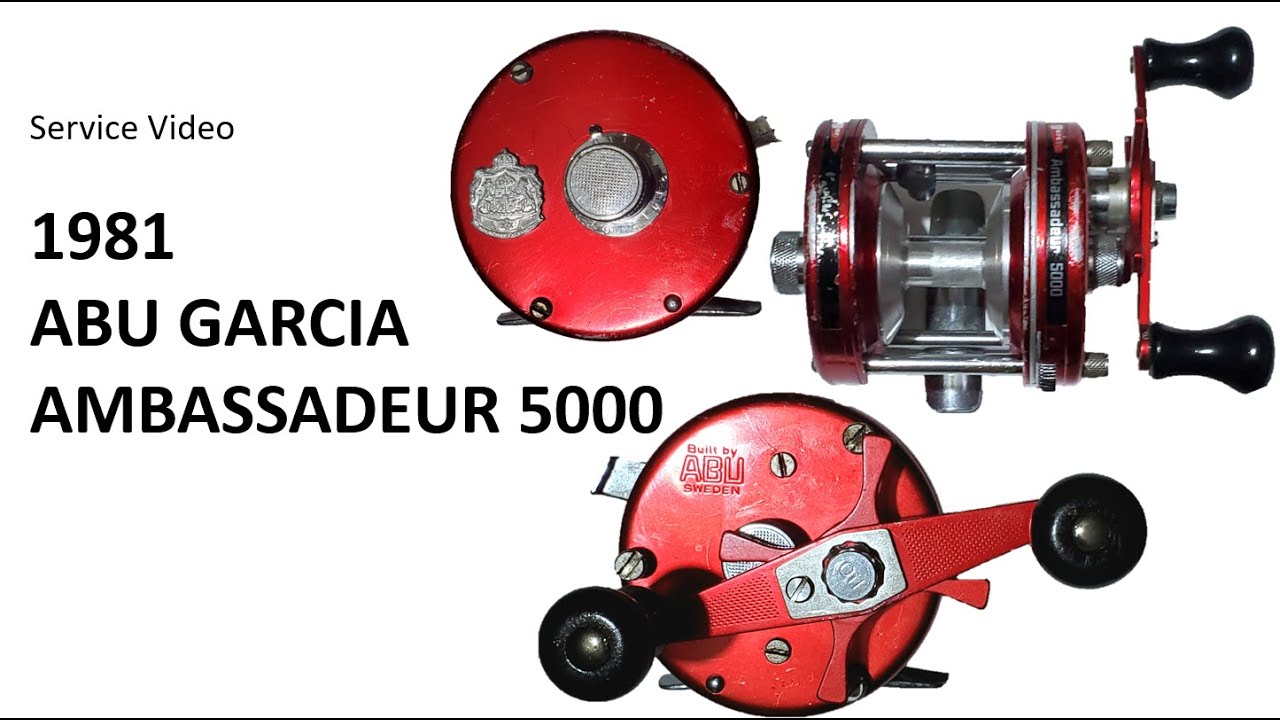 Abu Garcia Ambassadeur The Original 5000 Red Baitcasting Fishing