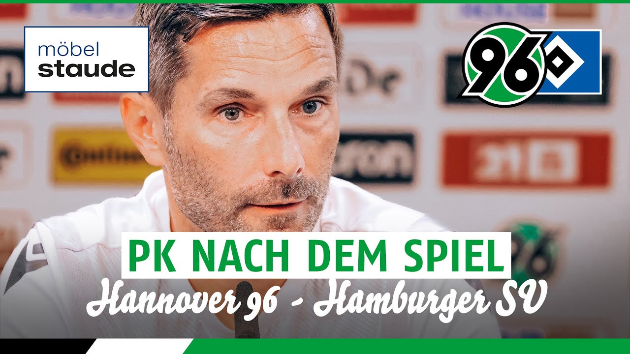 PK nach dem Spiel Hannover 96 - Hamburger SV