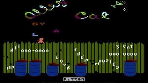 alley cat title screen for Atari 8-bit