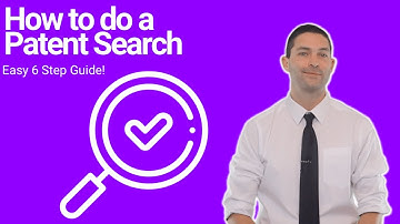How to do a Patent Search? Easy 6 Step Guide! Patent Research Tutorial