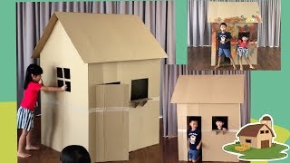 How to build cardboard playhouse