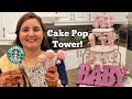 Starbucks Cake Pop Tower *BABY SHOWER* #starbuckcakepop #cakepop #mommazaid
