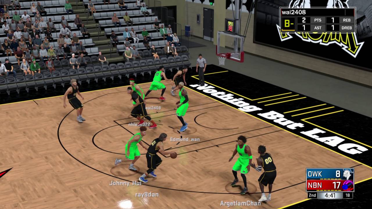 NBA 2K17 PROAM 0017 NOTHING BUT LAG VS OJO WHITE KNIGHT