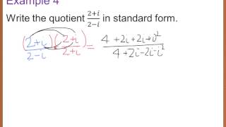 Precalc 2.4 Complex Numbers