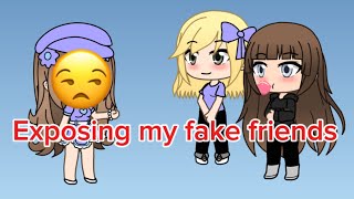 Exposing my fake friends…