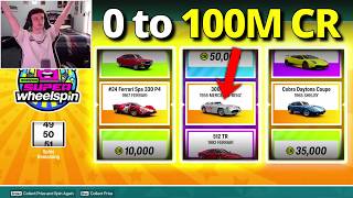 Opening Wheelspins Until I Make 100 MILLION Credits In Forza Horizon 6!