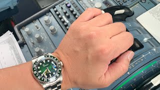 Alpine GMT Squale 30 ATMOS custom watch w/cyclops at 3 o’clock.  Part 2
