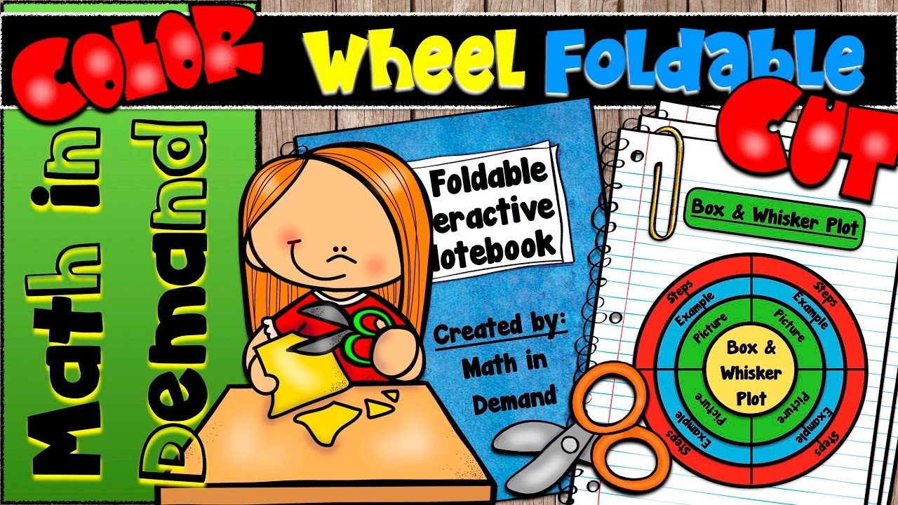 Math in Demand BOX AND WHISKER PLOT WHEEL FOLDABLE - YouTube